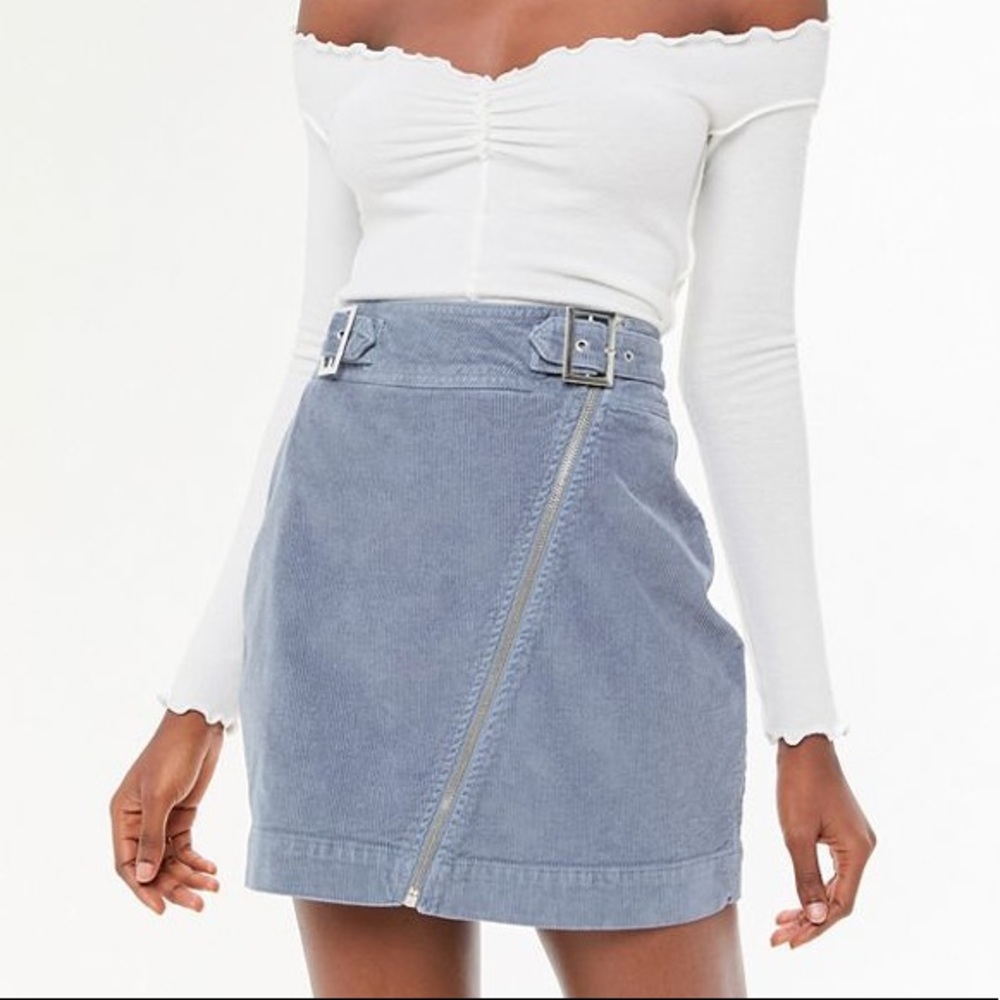 Urban Outfitters Harmony Corduroy Zip Up Skirt